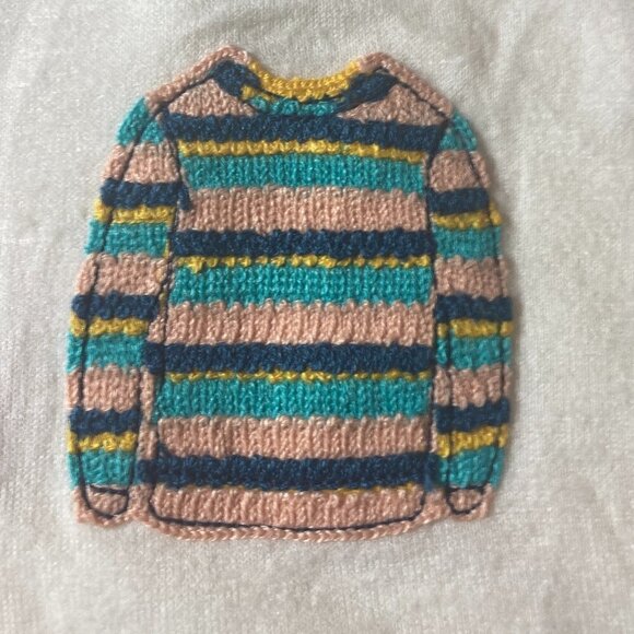 Cato NWT SZ 2X Ivory knit appliqued super soft top stretchy comfy whimsical - Picture 11 of 11